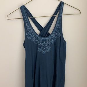 Flowy blue tank